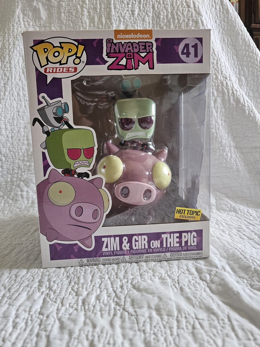 Funko Pop! Rides Invader Zim Zim & Gir on The Pig Vinyl Figure Large Pop Fig NWT